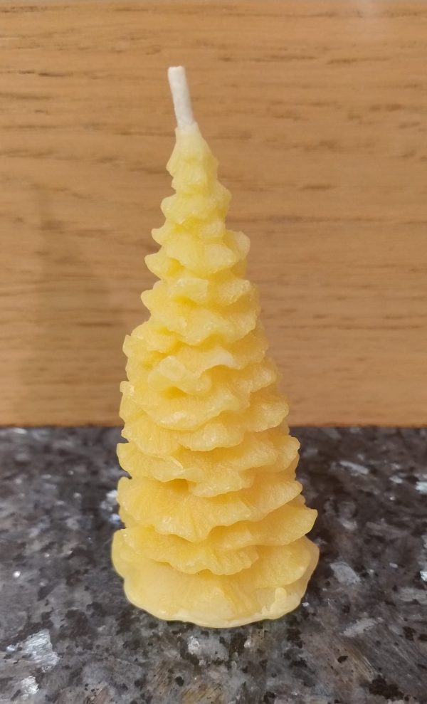 Christmas Tree Beeswax Candle